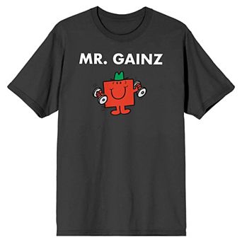 Men's Mr. Men And Little Miss Meme "Mr. Gainz" Graphic Tee