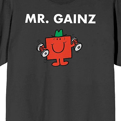 Men's Mr. Men And Little Miss Meme "Mr. Gainz" Graphic Tee
