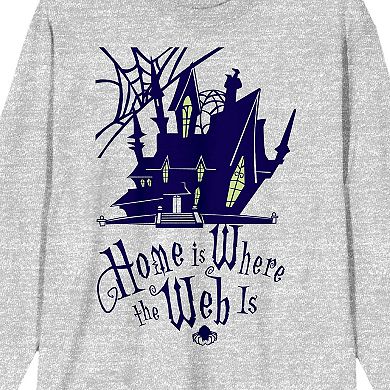 Men's Growing Up Creepie "Home Is Where The Web Is" Long Sleeve Graphic Tee