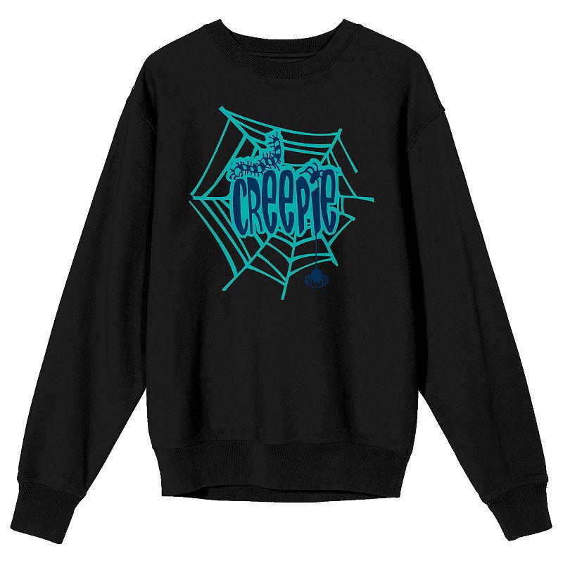 UPC 197394261299 product image for Men's Growing Up Creepie Spiderweb Logo Long Sleeve Graphic Tee, Size: Small, Bl | upcitemdb.com