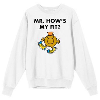 Men's Mr. Men And Little Miss Meme "Mr. How's My Fit" Long Sleeve Graphic Tee