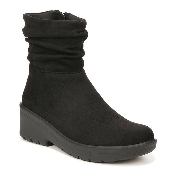 Ladies ruched ankle outlet boots