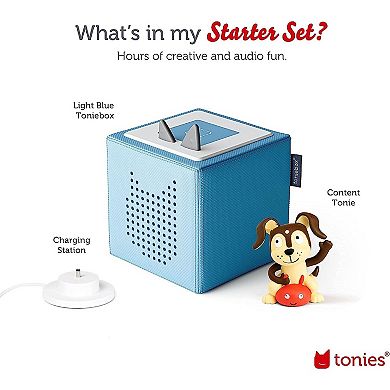tonies Toniebox Playtime Puppy Starter Set Light Blue