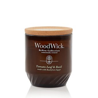 WoodWick® ReNew Tomato Leaf & Basil Medium Jar Candle