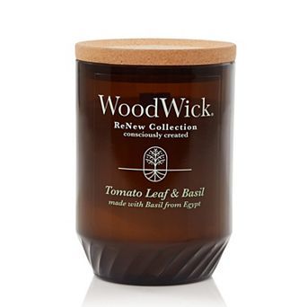 WoodWick® Tomato Leaf & Basil Large ReNew Candle