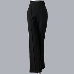 Plus Size Simply Vera Vera Wang High-Waisted Pull-On Ponte Bootcut Pants