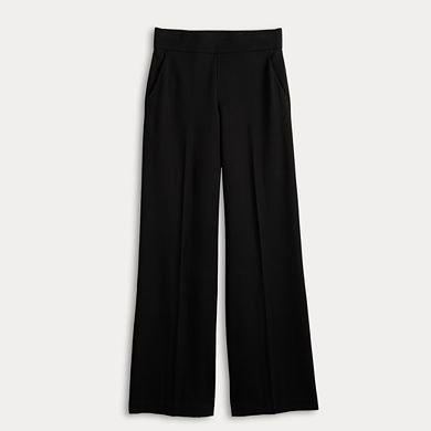 Women's Simply Vera Vera Wang Double Knit Wide Leg Pull-On Pants