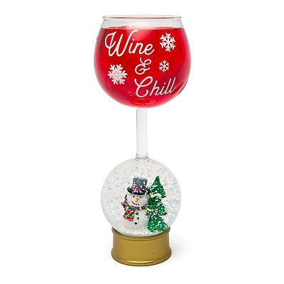 Bigmouth Inc. Snow Globe Wine Glass