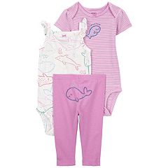 Baby Girl Carter's 3-Piece Heart Vest, Bodysuit & Leggings Set