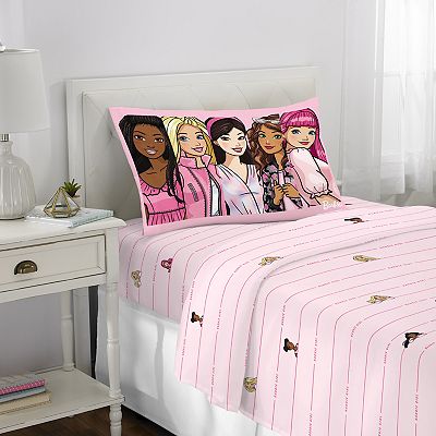 Licensed Character Barbie Sheet Set with Pillowcases Multi Twin