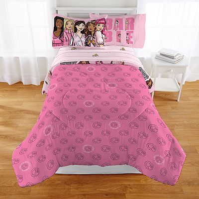 Barbie Twin Full Reversible Comforter Pink