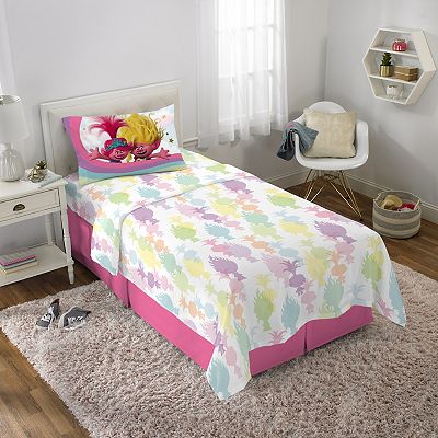 TROLLS シーツカバー 4点セット　新品 Trolls Sheet Set with Pillowcases