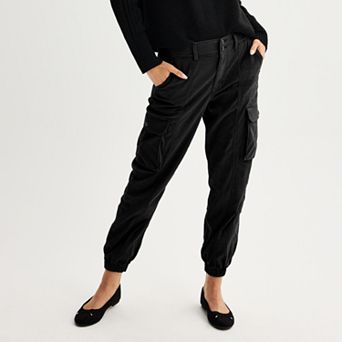 Juniors' SO® High Rise Utility Cargo Jogger Pants