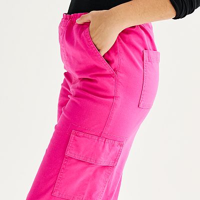 Juniors' SO® High Rise Parachute Cargo Pant