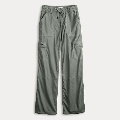 【IONSEOUL】10 Cotton Cargo Pants (3color) 4FM263 Current Mood Low Rise Skinny Flared Cargo Twill Cargo Pants
