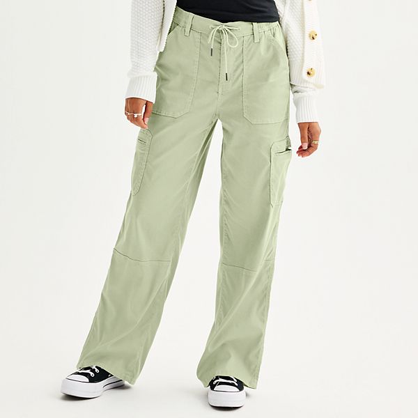 Juniors' SO® High-Rise Jean Cargo Joggers