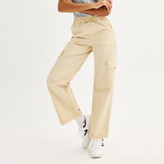 KHAKI & BLUE Women's Work Pants – Mid Rise Relaxed Fit Straight Leg Cargo  Casual Trousers with Multi Pockets 79359JTW098CA Olive 2 at  Women's  Clothing store