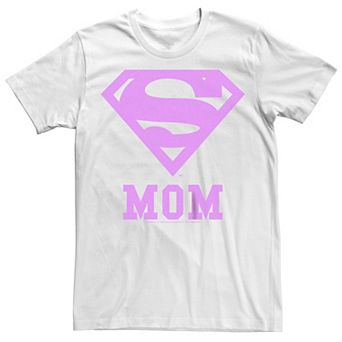 Women's Superman Pink Logo Mom Boyfriend Tee