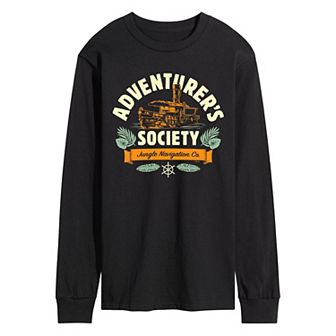 Disney's Jungle Cruise Men's Adventurer's Society Long Sleeve Graphic Tee