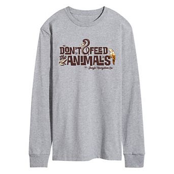 Disney's Jungle Cruise Men's Don't Feed the Animals Long Sleeve Graphic Tee