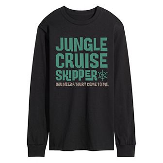 Disney's Jungle Cruise Men's Skipper Long Sleeve Graphic Tee