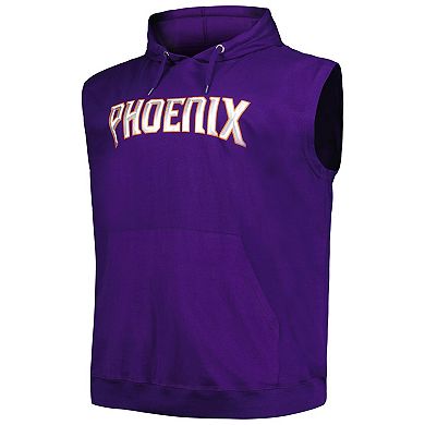 Men's Fanatics Branded Purple Phoenix Suns Big & Tall Jersey Muscle Pullover Hoodie