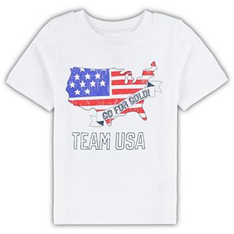 Toddler White Team USA Go For Gold T-Shirt