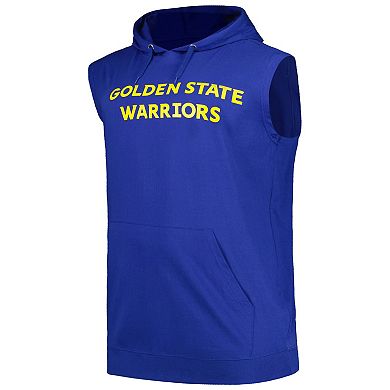 Men's Fanatics Branded Royal Golden State Warriors Big & Tall Jersey Muscle Pullover Hoodie