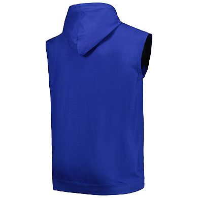 Men's Fanatics Branded Royal Golden State Warriors Big & Tall Jersey Muscle Pullover Hoodie