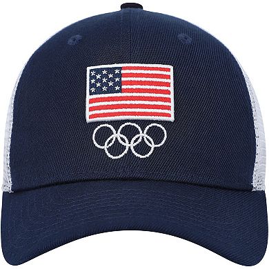 Men's Navy Team USA Trucker Snapback Hat