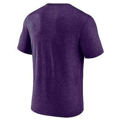 Men's Fanatics Branded Heather Purple Phoenix Suns True Classics Power Phase Tri-Blend T-Shirt