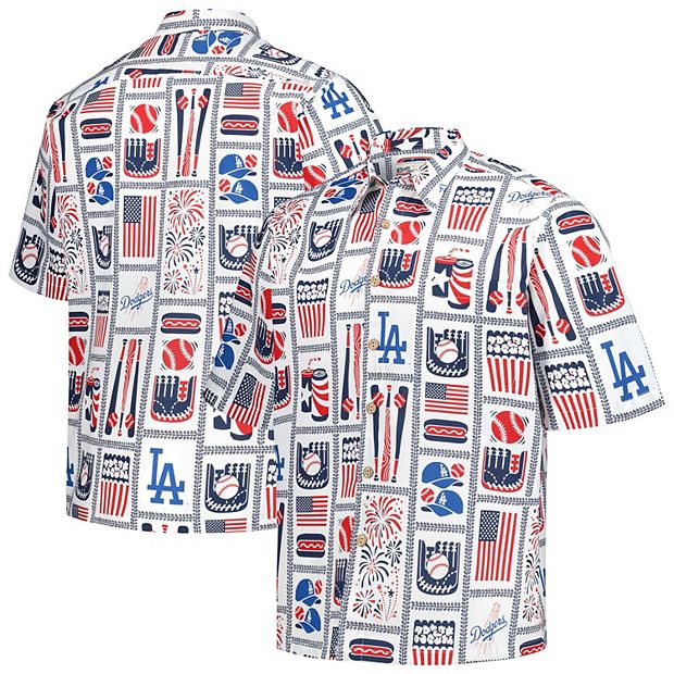 Reyn Spooner Men's Boston Red Sox White Americana Button Down Shirt