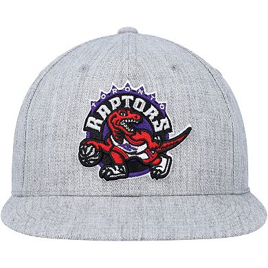 Men's Mitchell & Ness Heather Gray Toronto Raptors Hardwood Classics 2.0 Snapback Hat