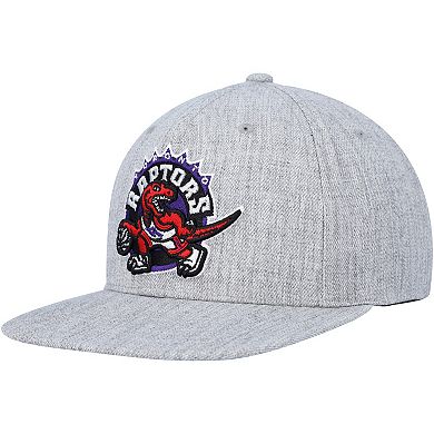 Men's Mitchell & Ness Heather Gray Toronto Raptors Hardwood Classics 2.0 Snapback Hat