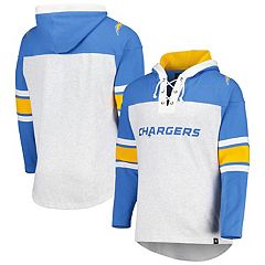 Men's Fanatics Branded Heather Gray Los Angeles Chargers Big & Tall Fleece  Raglan Full-Zip Hoodie Jacket