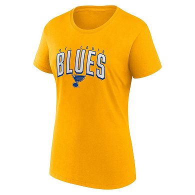 Women's Fanatics Branded Blue/Gold St. Louis Blues Two-Pack Fan T-shirt Set