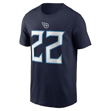 Men's Nike Derrick Henry Navy Tennessee Titans Player Name & Number T-Shirt