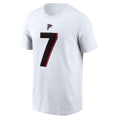 Men's Nike Bijan Robinson White Atlanta Falcons Player Name & Number T-Shirt