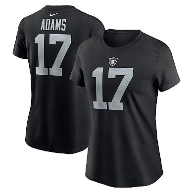 Women's Nike Davante Adams Black Las Vegas Raiders Player Name & Number T-Shirt