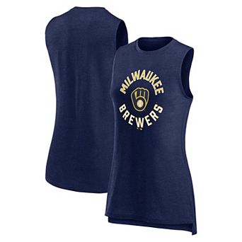 Women's Profile Navy Milwaukee Brewers Plus Size Tank Top