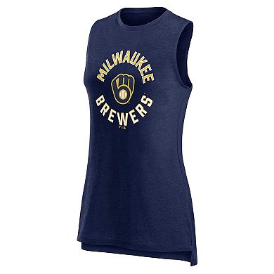 Women's Profile Navy Milwaukee Brewers Plus Size Tank Top