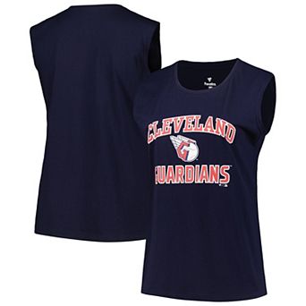 Women's Profile Navy Cleveland Guardians Plus Size Tank Top