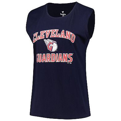 Women's Profile Navy Cleveland Guardians Plus Size Tank Top