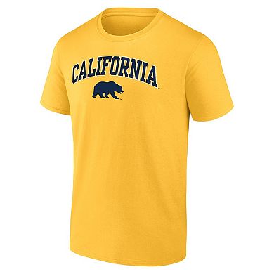Men's Fanatics Branded Gold Cal Bears Campus T-Shirt