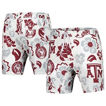 Men's Wes & Willy White Texas A&M Aggies Vault Tech Swimming Trunks