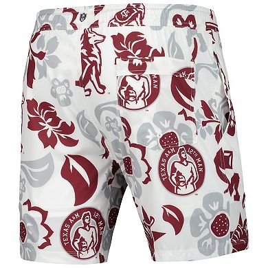 Men's Wes & Willy  White Texas A&M Aggies Vault Tech Swimming Trunks