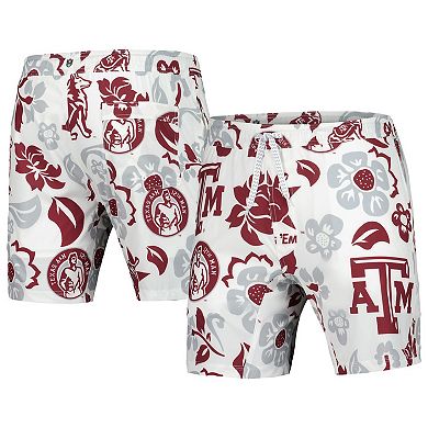 Men's Wes & Willy White Texas A&M Aggies Vault Tech Swimming Trunks