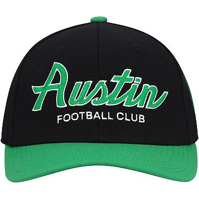 Men's Mitchell & Ness Black Austin FC Team Script 2.0 Stretch Snapback Hat