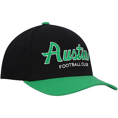 Men's Mitchell & Ness Black Austin FC Team Script 2.0 Stretch Snapback Hat