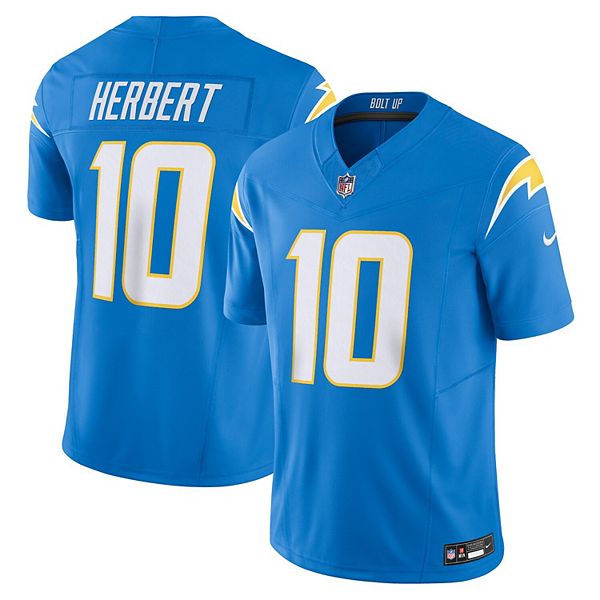 Nike Men's Justin Herbert Los Angeles Chargers Vapor Limited Jersey - Powder Blue